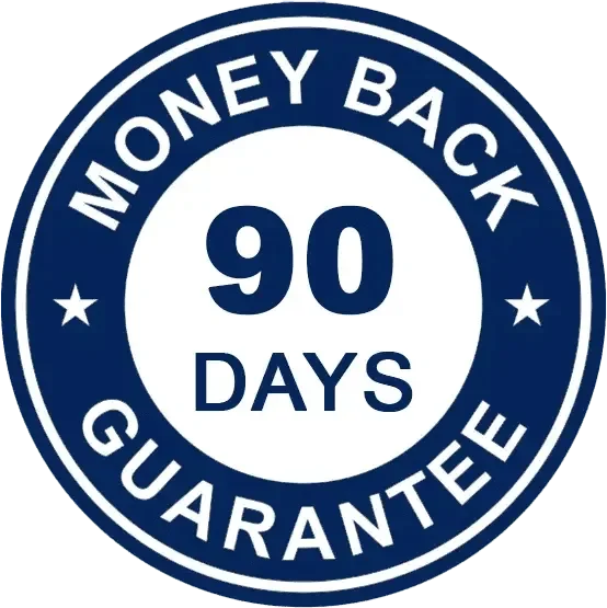 90 days money back guarantee